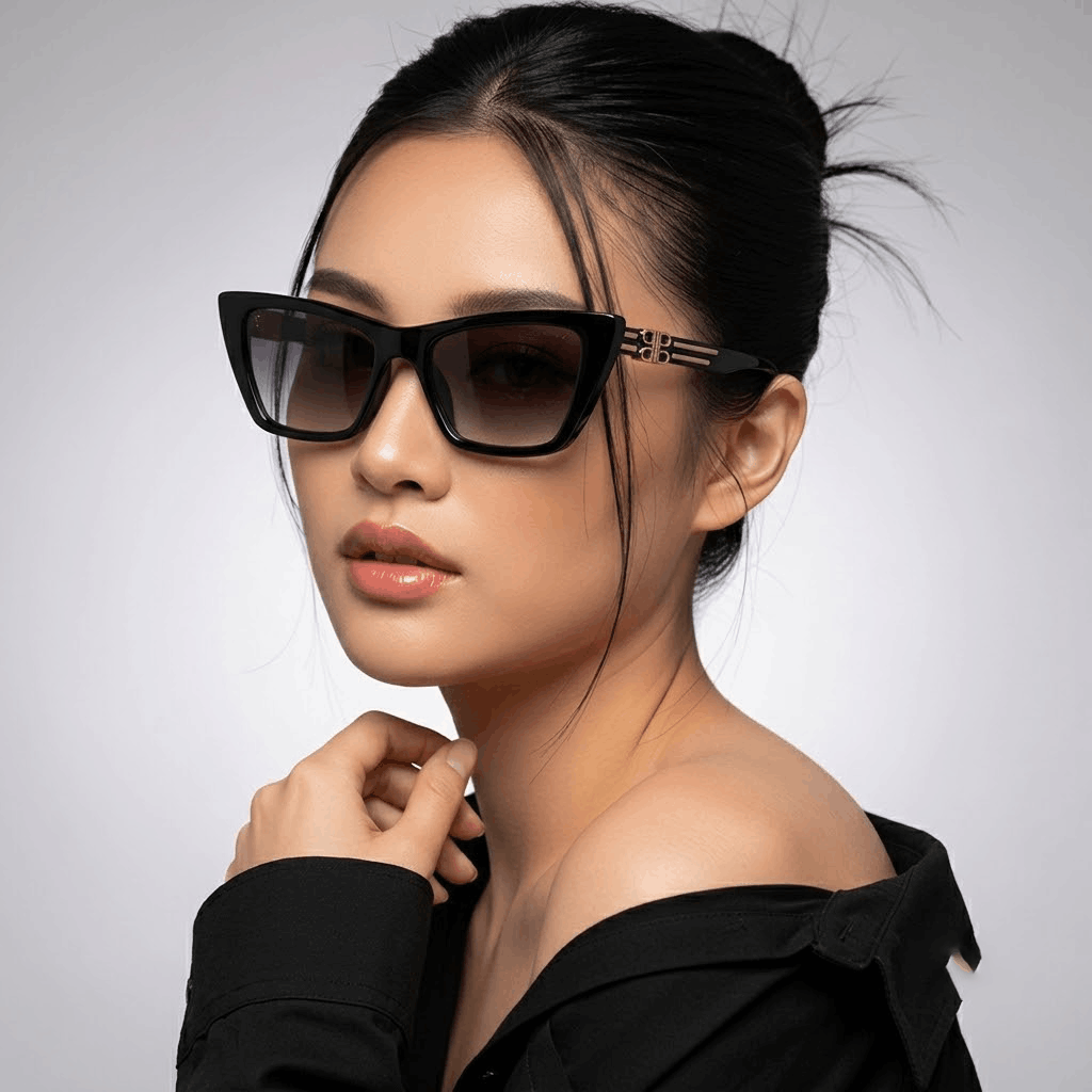 Black Cat-Eye Square