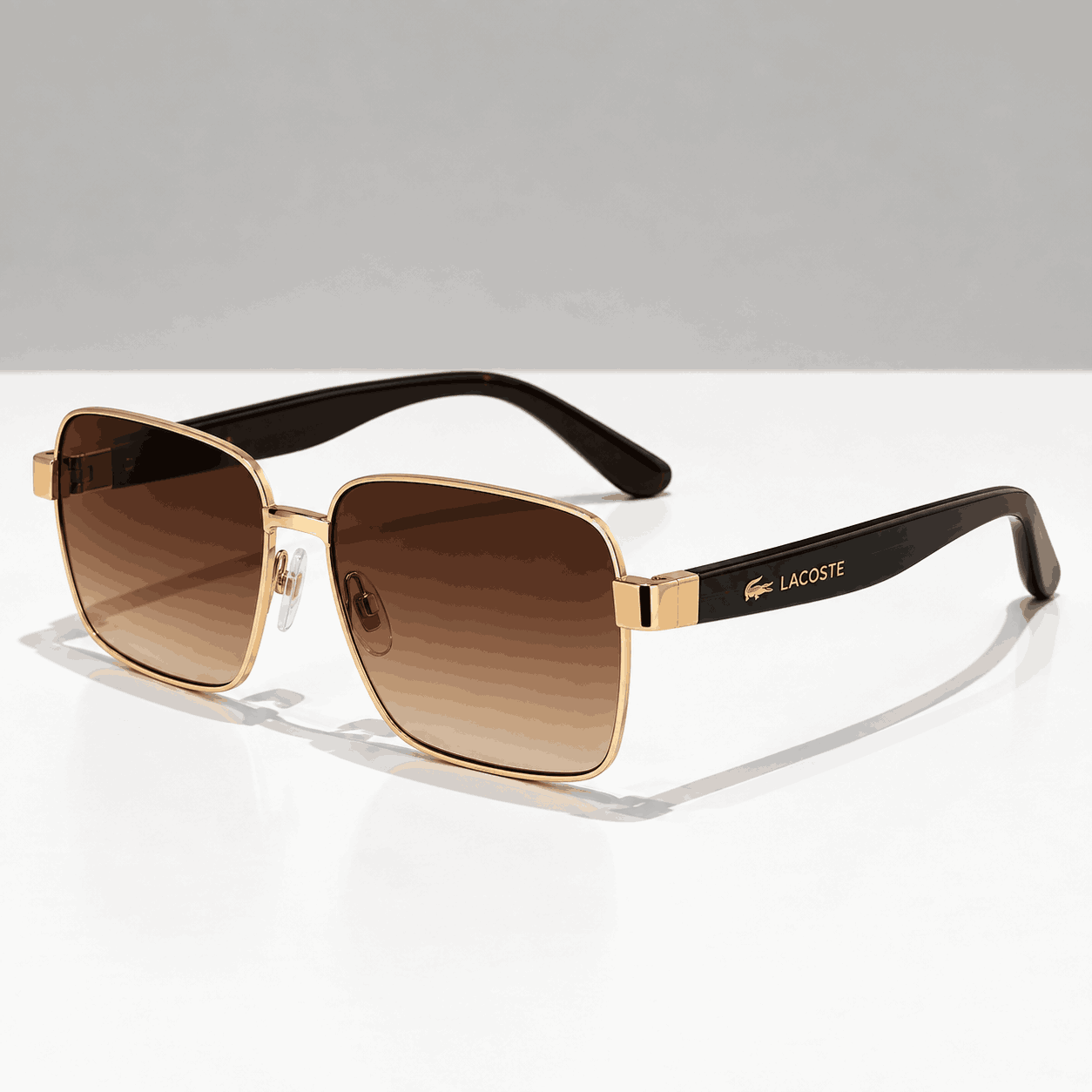 Gold Wire Frame Brown Gradient Square