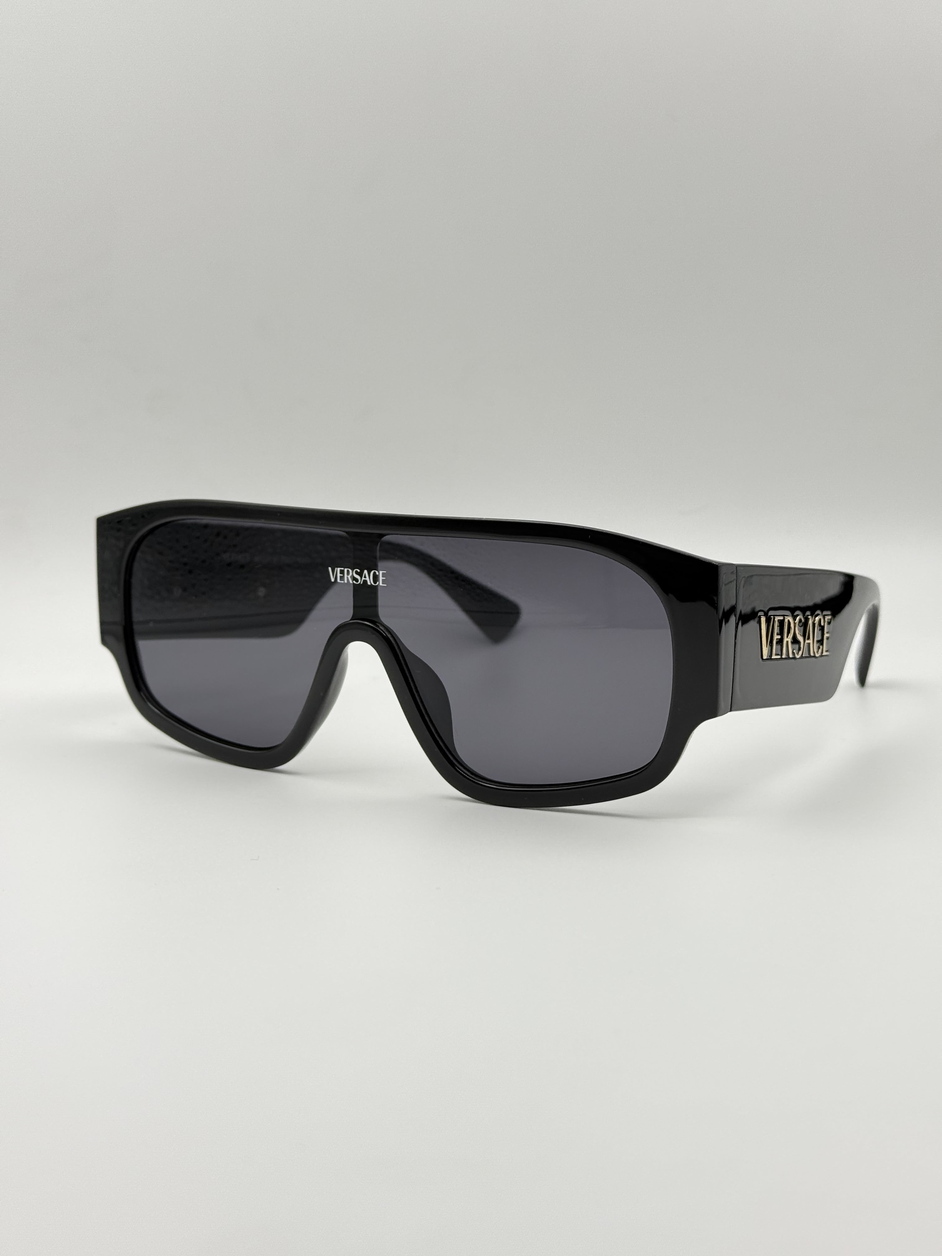 Versace Single Visor Sunglasses